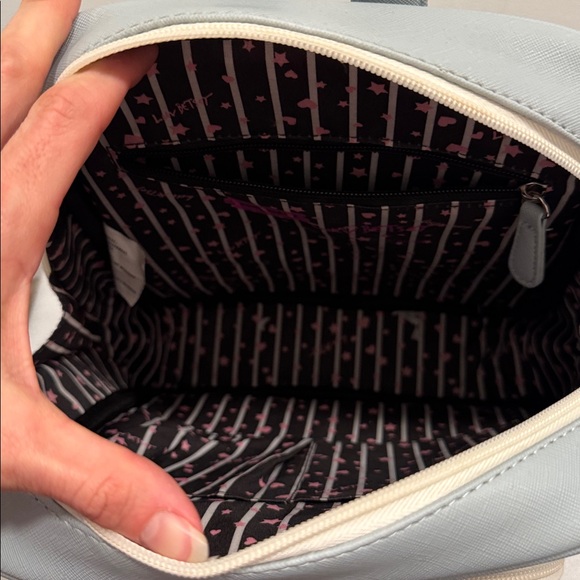 Betsey Johnson Rainbow Striped Quilted Backpack - Picture 7 of 8